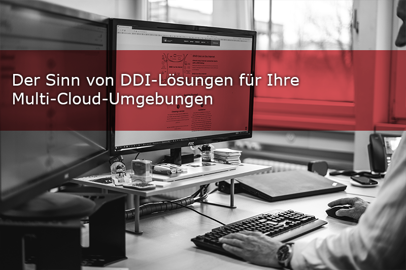 Die Komplexität und Vielfalt von Multi-Cloud-Umgebungen stellt Unternehmen vor immer grössere Herausforderungen und erfordert robuste und flexible Managementlösungen. Um diese Komplexität zu bewältigen, sind hochentwickelte Werkzeuge erforderlich, die verschiedene Cloud-Dienste nahtlos integrieren, sichern und optimieren können. Mit der zunehmenden Grösse und Komplexität von Multi-Cloud-Umgebungen steigen jedoch auch die Schwierigkeiten bei der Verwaltung und die potenzielle Gefährdung durch Cyberrisiken. Multi-Cloud-Umgebungen bieten Angriffsflächen und Sicherheitslücken, die Hacker:innen gerne ausnutzen.

Eines der häufigsten Probleme ist der Mangel an Transparenz im gesamten Multi-Cloud-Ökosystem. Je mehr Ressourcen dem Netzwerk hinzugefügt werden, desto schwieriger wird es, den Überblick zu behalten. Mit dem Ergebnis, dass Unternehmen eine breite Palette von Cloud-Diensten, IoT-Geräten und virtualisierten Funktionen in ihre Umgebung integrieren, aber keine klare, konsolidierte Übersicht über das gesamte Netzwerk haben. Häufig entsteht eine Schatten-IT, die das Problem zusätzlich verschärft.

Wieso sind DDI-Lösungen für Multi-Cloud-Anwendungen von Nutzen?

DDI-Lösungen sind der Dreh- und Angelpunkt für einen nahtlosen Netzwerkbetrieb in Multi-Cloud-Umgebungen. Sie bieten eine einheitliche Plattform für die Verwaltung aller DNS-, DHCP-Dienste und IP-Adressräume in jeder Cloud- und On-Premise-Umgebung, unabhängig von der Komplexität des Netzwerks. Eine DDI-Plattform unterstützt eine Vielzahl von Netzwerkanforderungen einschliesslich Management, Automatisierung und Sicherheit sowie Anwendungsverfügbarkeit und Verwaltung des gesamten IT-Ökosystems. Die daraus resultierende höhere Betriebseffizienz und die vereinfachte Einhaltung von Vorschriften führen zu