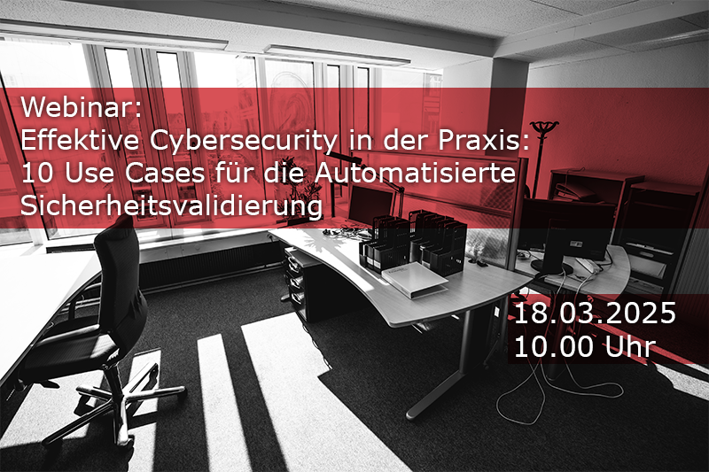 In diesem Webinar zeigen wir euch/Ihnen, wie Cybersicherheit schnell und effizient gelingen kann – mit zehn praxisnahen Use Cases zur Automatisierten Sicherheitsvalidierung. Oliver Meroni, Regional Manager bei Pentera, demonstriert, wie Penteras vollständig automatisierte Plattform die risikoreichsten Sicherheitslücken identifiziert und priorisiert. Unternehmen erhalten dadurch klare Handlungsempfehlungen zur Behebung dieser Schwachstellen und können ihre Cyber-Exposition gezielt reduzieren.