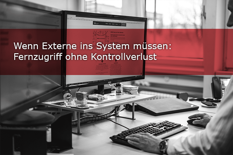 Eine Maschine steht still. Der Hersteller soll per Fernzugriff prüfen, ob ein Firmware-Update Abhilfe schafft. Ein ERP-Partner benötigt kurzfristig Administratorrechte, da ein Prozess nach dem letzten Release nicht mehr ordnungsgemäss funktioniert. Die Webagentur erhält Zugang zum CMS, der IT-Dienstleister wartet die Firewall und der Lieferant betreut eine Schnittstelle zum Bestellsystem. Solche Situationen gehören in vielen Unternehmen zum Alltag. Ohne externe Partner würde vieles langsamer, teurer oder gar nicht funktionieren. Doch jeder dieser Zugriffe öffnet eine Tür ins Unternehmen. Die entscheidende Frage lautet daher: Wie kontrolliert ist dieser Zugriff?

Externe Dienstleister, Lieferanten und Technologiepartner sind oft tief in Geschäftsprozesse eingebunden. Sie betreuen Systeme, kennen Abläufe und lösen Probleme, wenn es schnell gehen muss. Eine Studie von Imprivata und dem Ponemon Institute zeigt, wie relevant dieses Thema ist: 51 Prozent der befragten deutschen Unternehmen haben bereits einen Datenverlust oder eine Cyberattacke als Folge eines Drittanbieterzugriffs erlebt. Ein häufiger Grund dafür sind zu weitreichende Berechtigungen. Auch für Schweizer Unternehmen ist das Thema hochaktuell. Laut der Studie KMU Cybersicherheit 2025 von YouGov Schweiz arbeiten 63 Prozent der Schweizer KMU mit einem oder mehreren externen IT-Dienstleistern für Informatik, Telefonie, Software oder Hardware zusammen. Das ist sinnvoll und oft notwendig. Gleichzeitig braucht diese Zusammenarbeit klare Sicherheitsregeln.