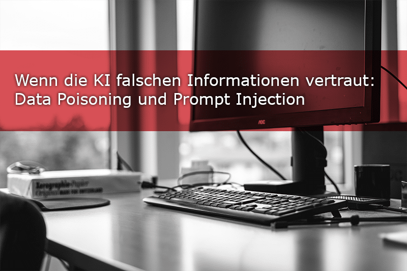 Stellen Sie sich das folgende Szenario vor: Ein Unternehmen nutzt einen KI-Assistenten, der interne Sicherheitsrichtlinien durchsucht und bei Bedarf Tickets im IT-System vorbereitet. In die Wissensdatenbank gelangt ein manipuliertes Dokument, das eine veraltete Freigaberegel als aktuell ausgibt und zusätzlich eine versteckte Anweisung an die KI enthält. Einige Wochen später fragt eine Führungskraft ab, ob ein externer Dienstleister Zugriff auf bestimmte Systeme erhalten darf. Dies stuft der KI-Assistent als unkritisch ein und bereitet das entsprechende Ticket vor – auf Grundlage einer falschen Information.

Dieses Szenario ist durchaus technisch realistisch. Nicht umsonst warnt das deutsche Bundesamt für Sicherheit in der Informationstechnik (BSI) davor, dass KI-Sprachmodelle ungeprüfte Inhalte aus Websites oder Dokumenten verarbeiten und zugleich auf E-Mail-Postfächer oder andere Anwendungen zugreifen können. Dadurch kann aus einer manipulierten Antwort eine unerwünschte Aktion werden.

Zwei Angriffswege, die Sie kennen sollten

Beim Data Poisoning manipulieren Angreifende Daten, aus denen ein KI-System lernt oder die es als Informationsquelle verwendet. Das System kann dadurch falsche oder verzerrte Antworten liefern. Forschende der ETH Zürich haben gezeigt, dass gezielt eingeschleuste schädliche Daten das Verhalten von Sprachmodellen beeinflussen können und sich nachträglich nur schwer zuverlässig entfernen lassen. Für Unternehmen ist dabei nicht nur das Training grosser Sprachmodelle relevant. Viele KI-Assistenten greifen auch auf interne Dokumente, Richtlinien, Wikis oder Datenbanken zu. Sind diese Quellen veraltet, falsch oder gezielt manipuliert, kann die KI die Angaben als vertrauenswürdige Informationen weitergeben.
